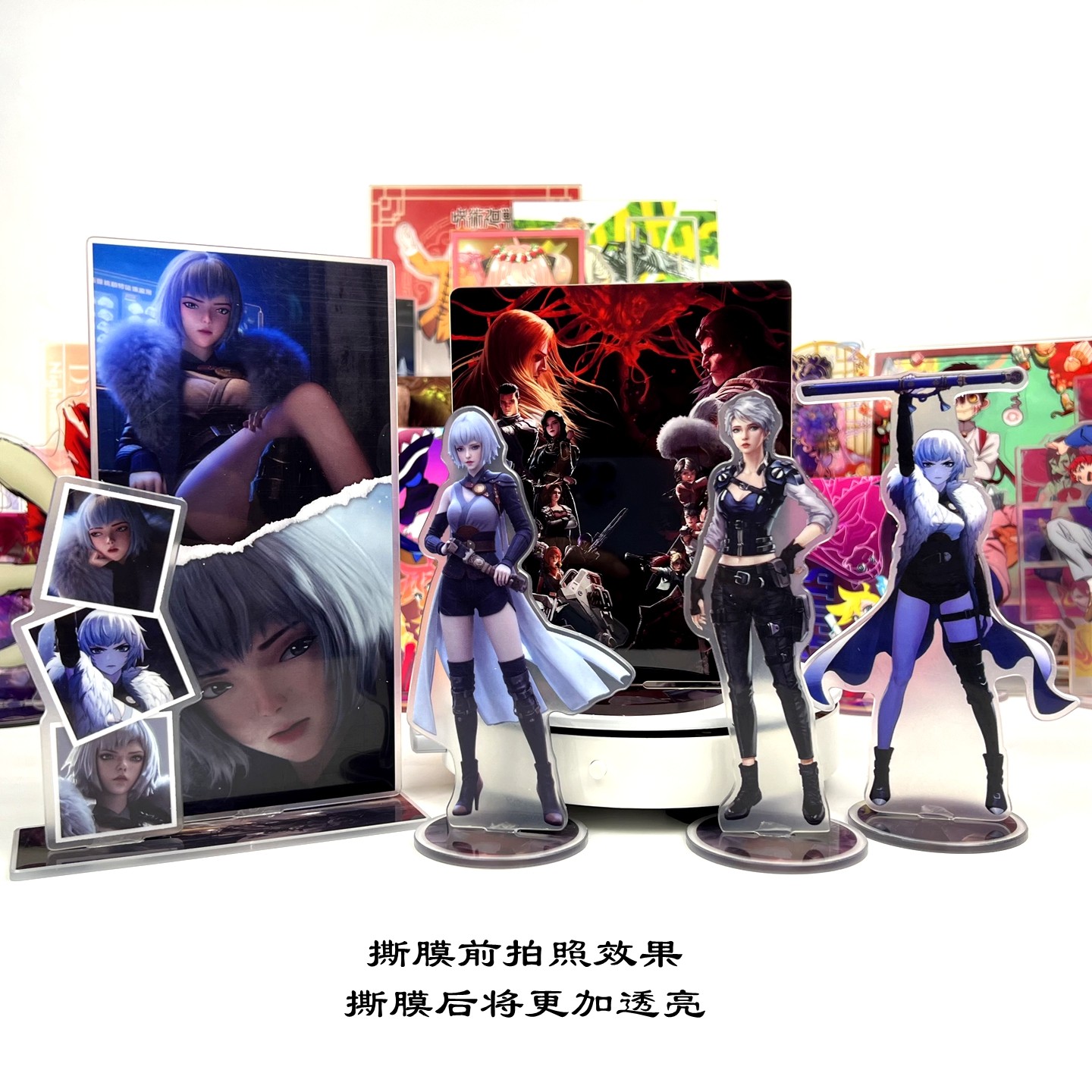 白月魁马克冉冰破晓FATE灵笼动漫周边无缝内印精工立牌收藏礼物品,模玩/动漫/周边/娃圈三坑/桌游,动漫徽章/立牌,淘宝优惠券,粉丝福利购,淘宝优惠卷