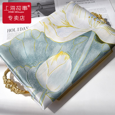 上海故事母亲节礼物桑蚕丝丝巾