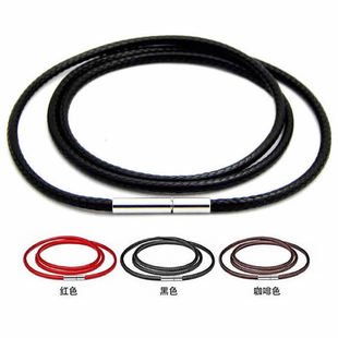 翡翠黄金吊坠蜡绳玉佩项绳挂件男女通用水晶蜡皮绳项链绳吊坠绳子