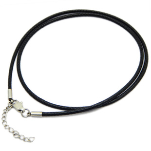 可调节廷长链项链绳 水晶吊坠绳蜡绳黄金珠宝挂绳玉佩男女款钢扣