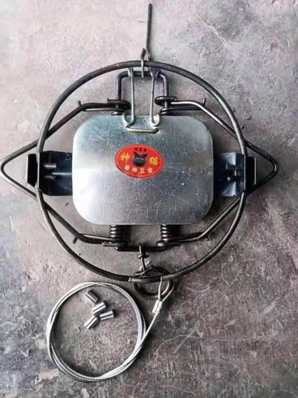 新款老鼠夹子高灵敏强力双板弹簧圆形捕鼠夹铁捉扑捕鼠器家用