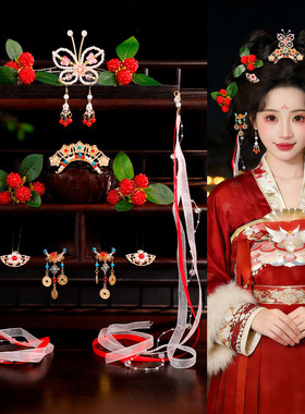 新年小清新发饰组合套装