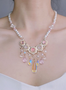 汉服配饰软璎珞仿珍珠项链