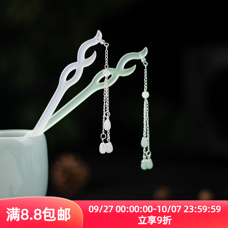 中国珠钗古风醋酸发簪百搭