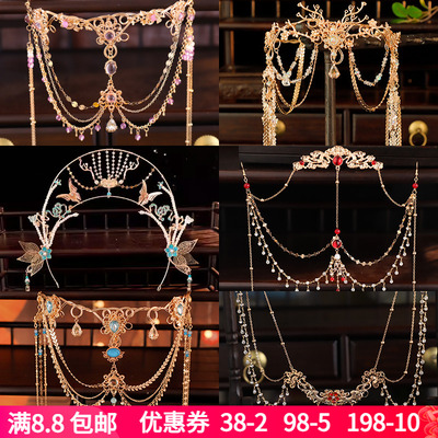 百搭异域风眉心坠面帘配饰