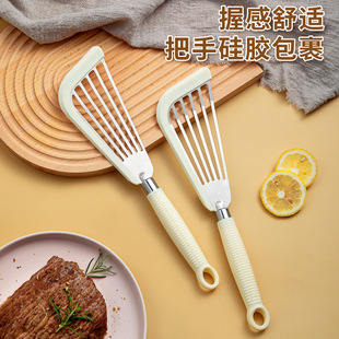玲珑家耐高温不粘锅镂空铲子不锈钢煎鱼铲扇形蝴蝶铲