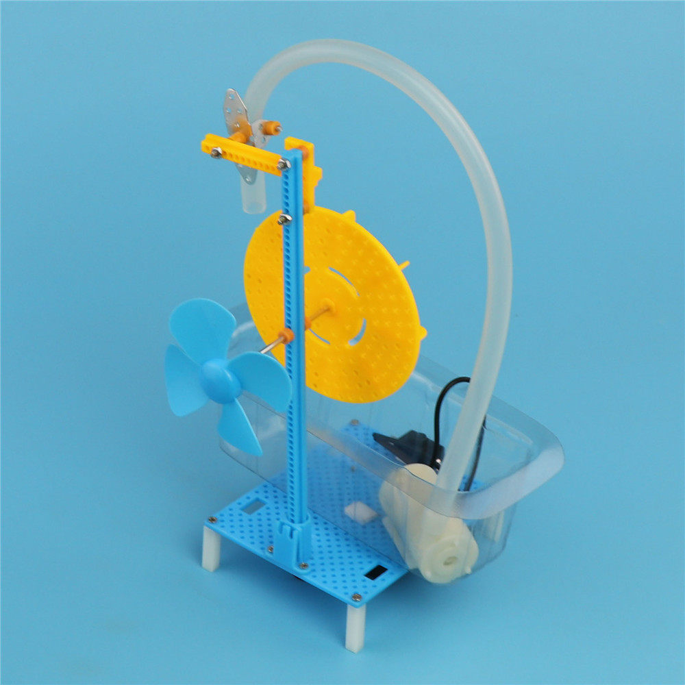 科技小364制作水轮风车di手工环机科y学实器材循创客发验明制作模