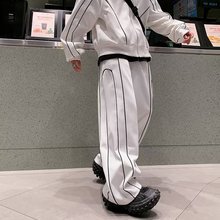 男宽松设计感开衫 高级感痞帅休闲运动套装 搭配两件套潮 夹克阔腿裤