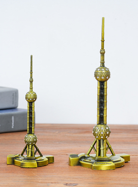 金属东方明珠塔建筑模型