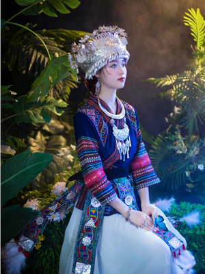 苗家印象2023土布苗族服装女苗疆