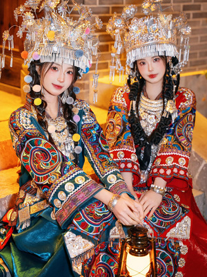 苗族服装苗家印象涤纶刺绣2024新