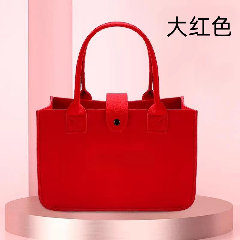 新款毛毡包卡通手提妈咪包加厚可爱宝宝伴手礼百日宴时尚礼品小拎