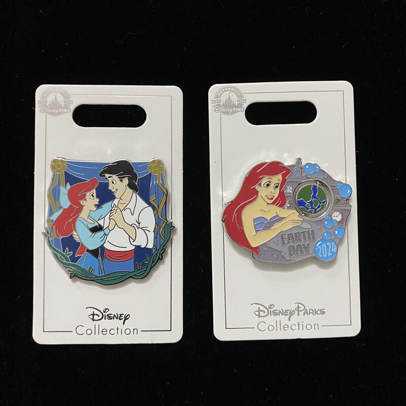 代购上海迪士尼徽章美人鱼爱丽儿公主王子卡通动漫胸针小可爱推荐