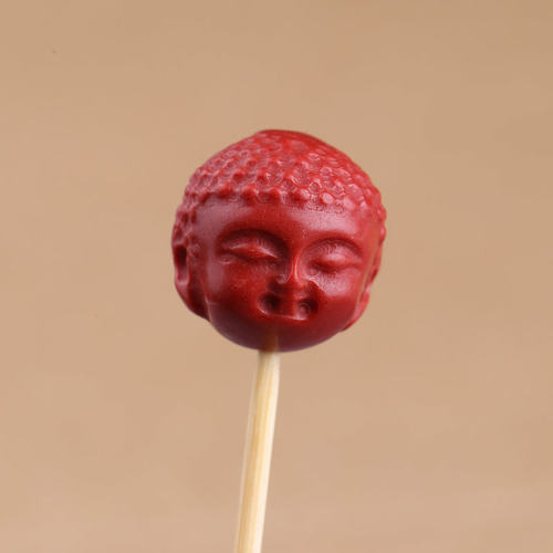 天然石优化南红玛瑙色佛头串饰