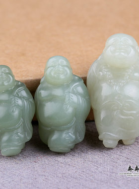 站佛手工立体保平安正品玉吊坠