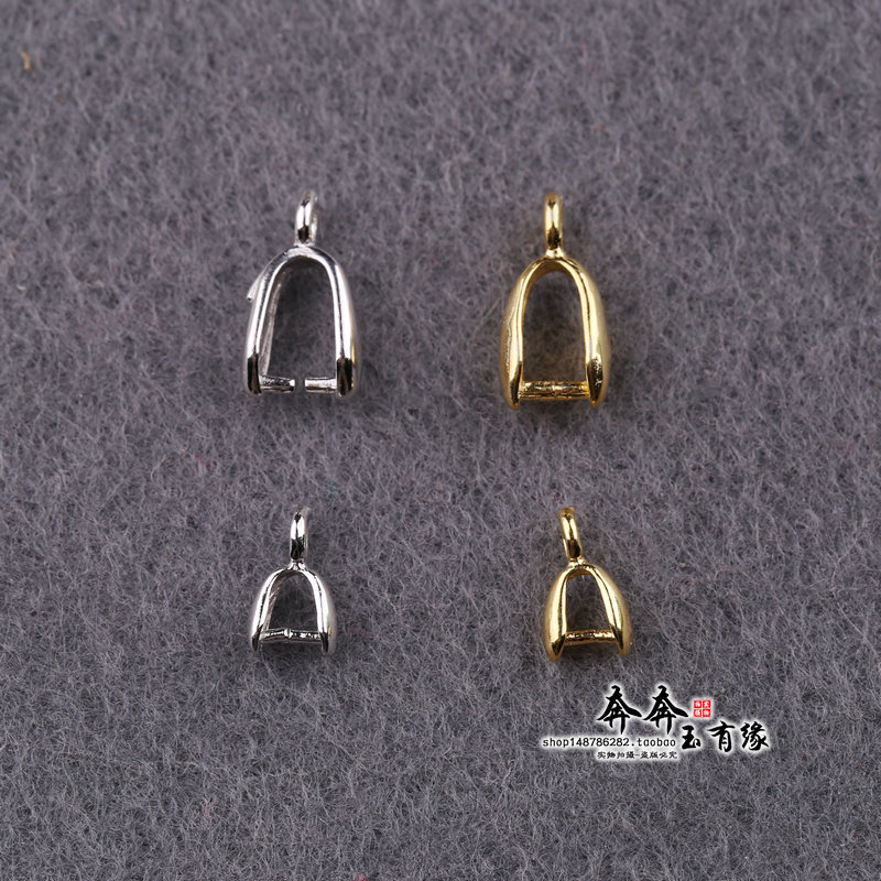 纯银瓜子扣手链耳坠光面饰品配件