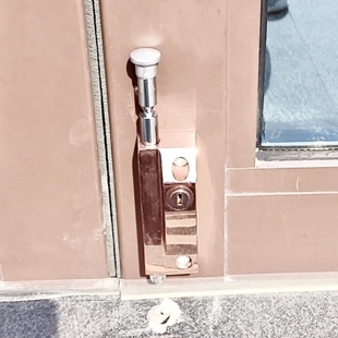 弹簧插销地插销明装锌合金插销旋转门锁地插锁落地锁铝合金门