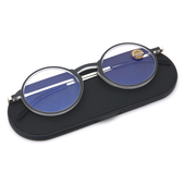 折叠超薄纸片老花镜便携防蓝光圆形男女超轻高清中老年人老光眼镜