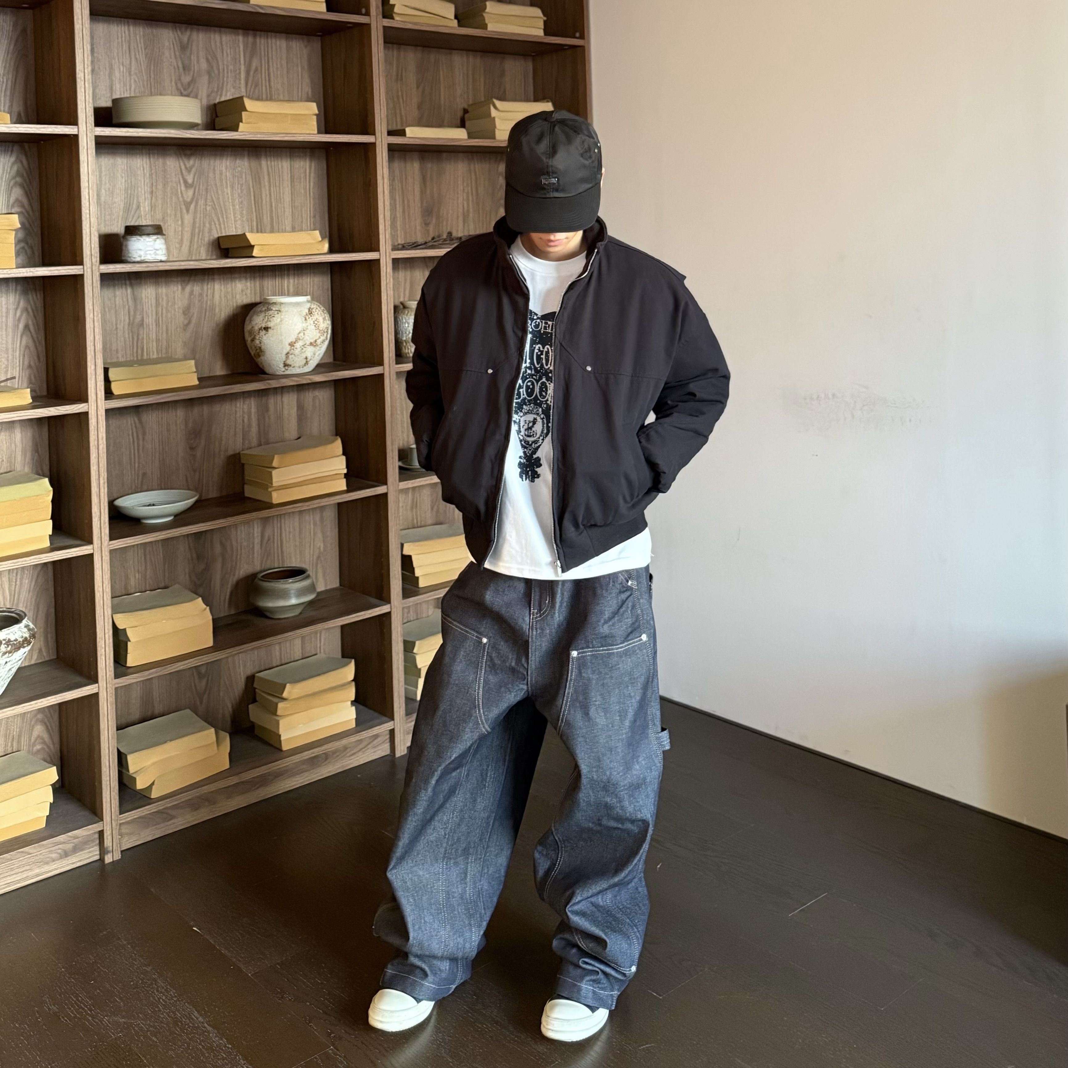 HY711解构bomber飞行员夹克棉服