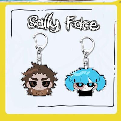 Sally Face同人创意周边钥匙扣可爱高颜值装饰品挂件小礼物