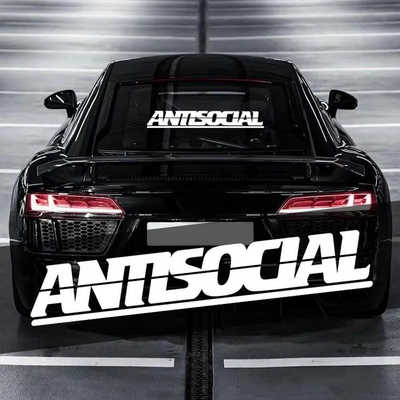 Antisocial前风挡反光贴