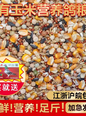 品龙营养鸽粮50斤包邮鸽子饲料小颗粒带玉米种鸽赛鸽飞鸽通用鸽食