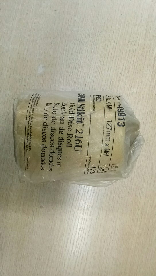 干磨砂纸卷3M216U P180目自粘砂纸3M49913打磨片美国砂碟防堵塞
