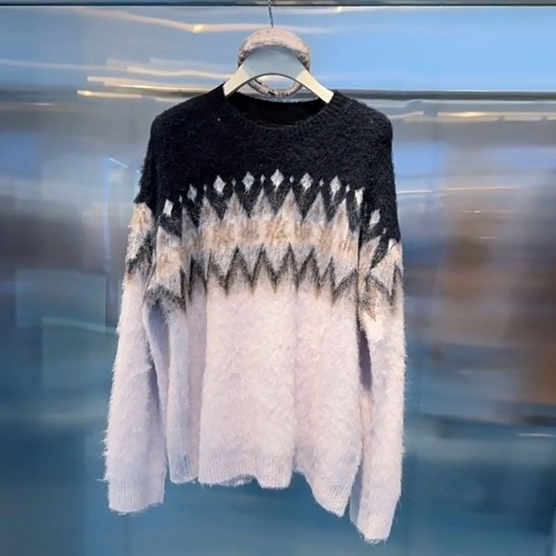 REVANYAYA芮范雅2025冬季新款套头针织衫女长袖打底上衣R90601167