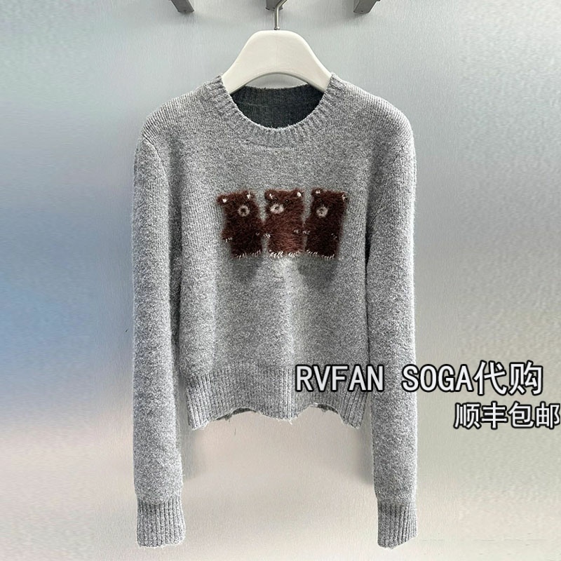 REVANYAYA芮范雅2025冬季新款小个子短款针织衫女打底衫R90601297