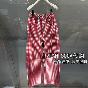 女长裤 子R11302048 高腰直筒弯刀休闲裤 REVANYAYA芮范雅2026春新款