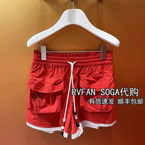 REVANYAYA芮范雅2026夏季新款小个子休闲工装红色短裤女R31306100