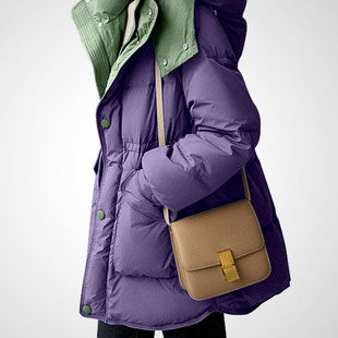 洋气百搭小众设计感连帽羽绒服短外套女2026年冬季新款时尚面包服