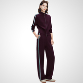 卫衣外套直筒裤 兰卡时尚 款 2026春季 休闲运动两件套 酷飒风穿搭套装