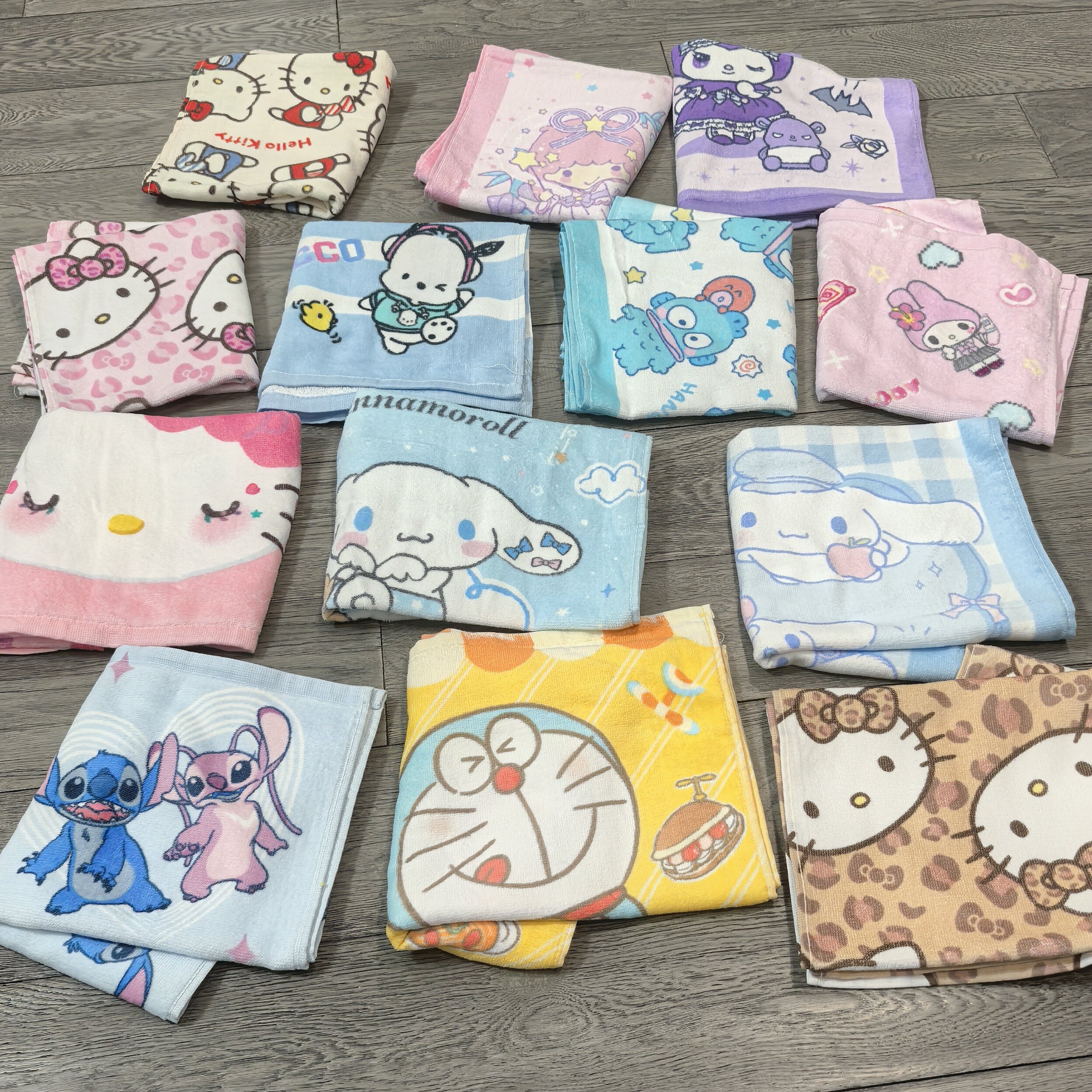 纯棉毛巾可爱卡通柔软吸水大耳狗KT史迪奇怕洽狗擦脸巾面巾 微瑕
