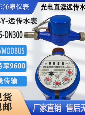 山东沁泉光电直读远传水表LXSY-DN15接口485通讯MODBUS协议四线制