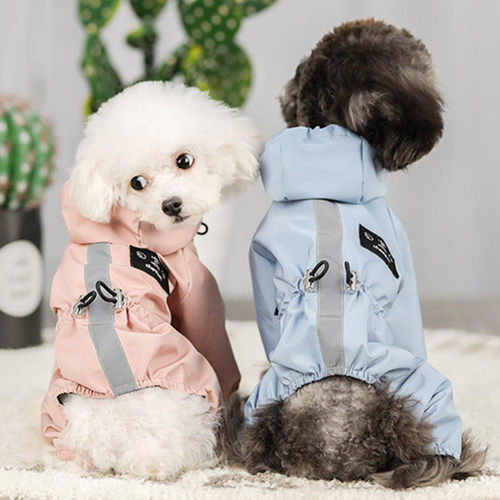泰迪比熊博美幼犬防水雨衣