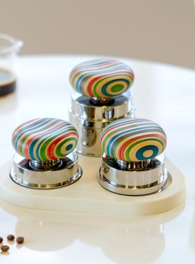 泰摩蘑菇系列 意式恒力压粉锤 咖啡布粉针 意式咖啡机布粉器套装