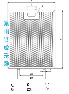 适用Cristal脱排油烟机过滤网吸油烟机隔油网 抽油烟机过滤网