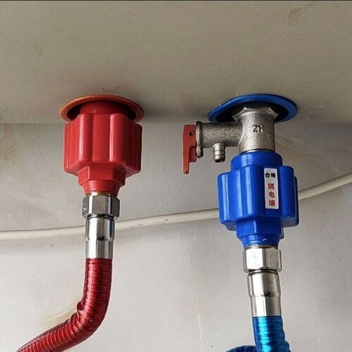 通用型配大全漏电墙大流量接头电热水器专用防漏电防火墙配件安全
