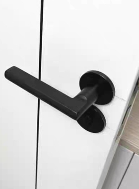 黑色美式家用房间通用型室内房门老式木门锁卧室静音锁磁吸锁58