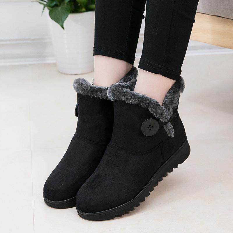 棉鞋女加绒冬季防滑保暖短筒妈妈棉靴防滑厚底短靴加厚外穿雪地靴,女鞋,时装靴,淘宝优惠券,粉丝福利购,淘宝优惠卷