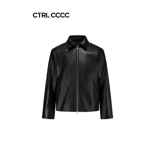CTRL CCCC 头层牛皮boxy版型翻领皮夹克