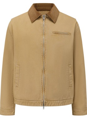 CTRL CCCC 领子拼色夹克外套