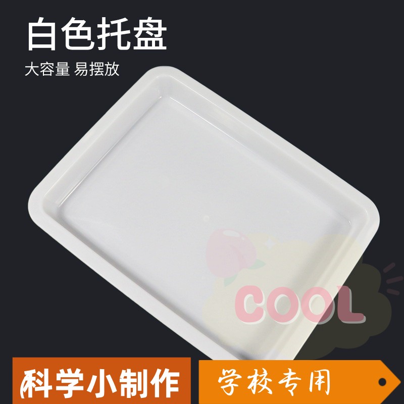 A5塑料盘PP材质长方形托盘浮水画水托盘幼儿园操作盘科学实验a371
