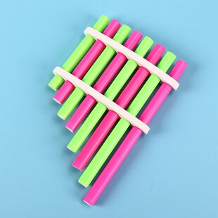 自制排箫8孔泡沫夹DIY吸管口琴乐器声乐stem儿童手工科学实验器材