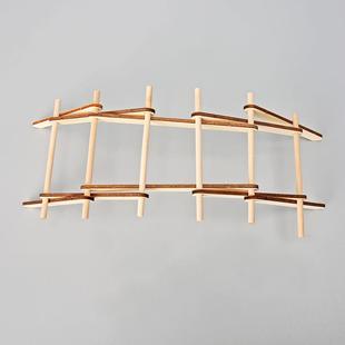 学生创意学校教具科技展馆科学实验物理倍力桥木棍搭桥力学材料包