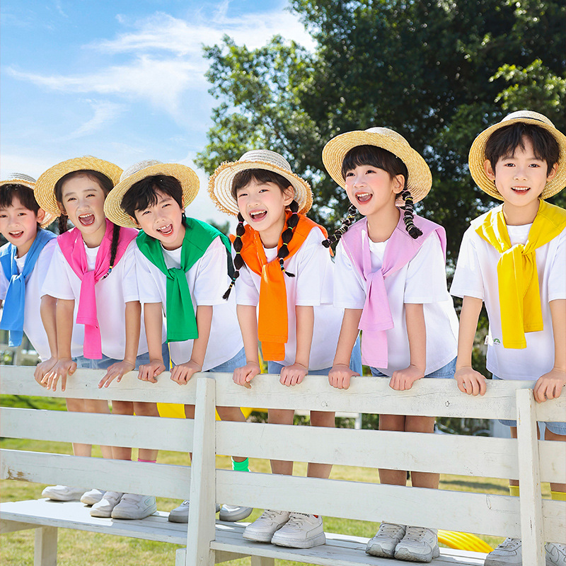 幼儿园园服夏季套装小学生校服 中学生幼儿园老师园服棉质儿童