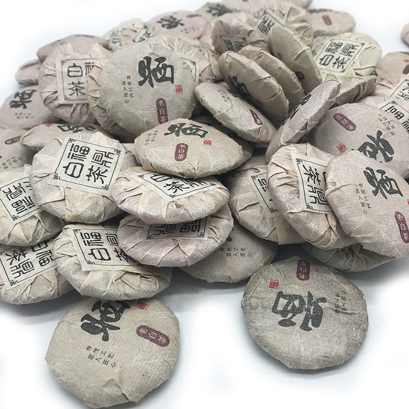 2018年福鼎白茶贡眉金币茶高山老白茶方便茶办公茶一粒一泡