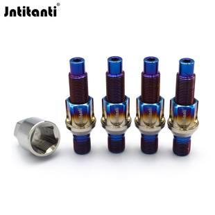 27防盗螺母适用宝马车 1.25 Jntitanti汽车改装 钛合金轮毂反串M14