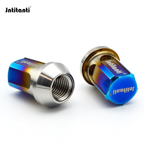 Jntitanti 轻量化钛合金改装轮毂螺帽螺母闭口防盗M14*1.25